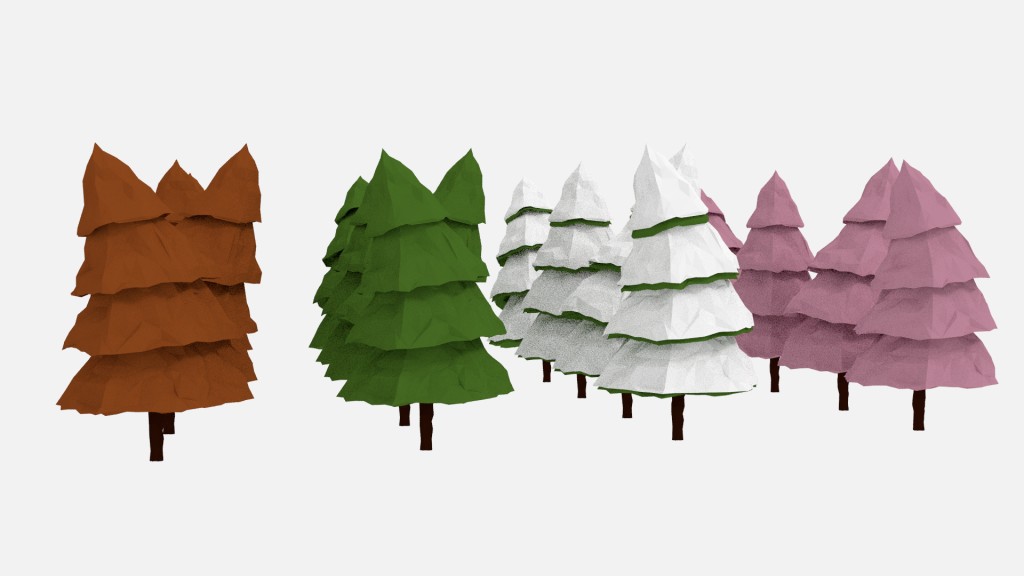 Low Poly Tree 01 preview image 1